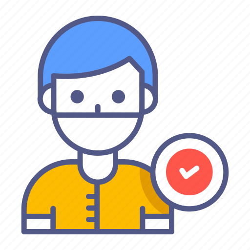 Person, healthy person, fit man, good health, no drugs, wearing mask icon - Download on Iconfinder