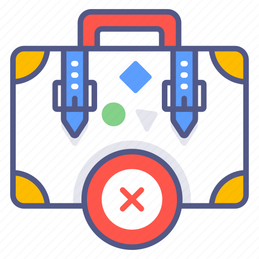 Forbidden, banned travel, not allowed, no travel, forbidden travel, prohibited, banned icon - Download on Iconfinder