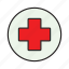 red, cross, medical, health, help 