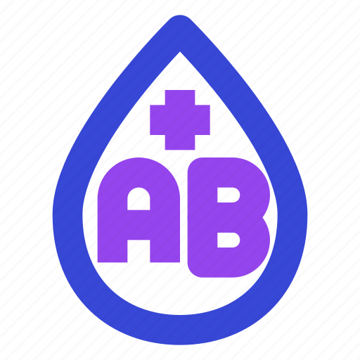 Ab, positive, blood, medical, blood type, plus, comparison icon - Download on Iconfinder