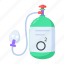 oxygen tank, oxygen bottle, oxygen cylinder, artificial oxygen, o2 cylinder 