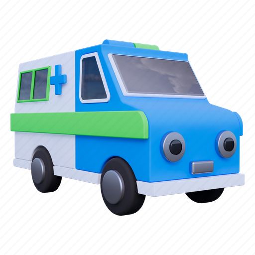 Ambulance, medical, emergency, transport, hospital, health, car 3D illustration - Download on Iconfinder