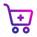 medical, cart, shopping, drugstore, trolley