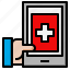 aid, first, hospital, medical, phone, smartphone 