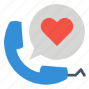 call, communications, conversation, heart 
