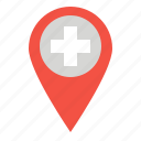hospital, location, medical 