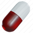 realistic, capsule, drug, pill, sick, medical, vitamin, pharmacology, pharmaceutical