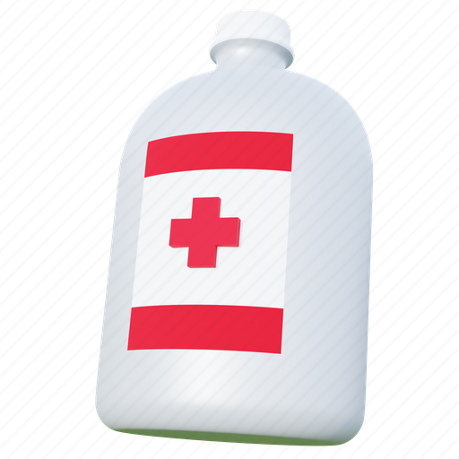 Infusion bottle, medical, infusion, medicine, iv, treatment, hospital 3D illustration - Download on Iconfinder