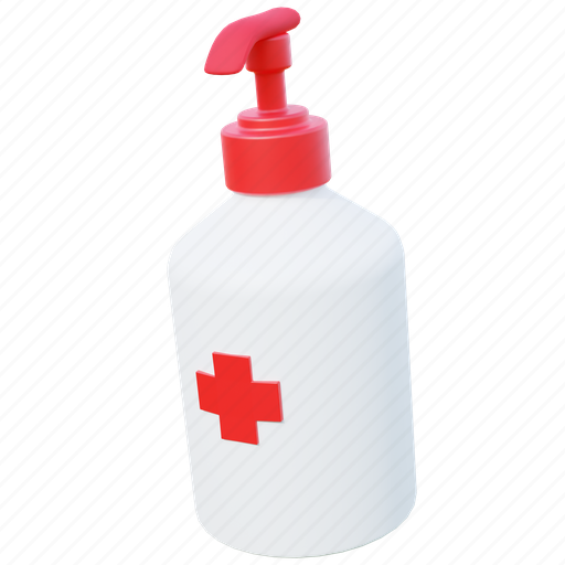 Hand, sanitizer, hand sanitizer, hand-wash, coronavirus, clean, medical 3D illustration - Download on Iconfinder