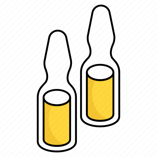 Ampoule, vaccine bottle, liquid medicine, vial, phial icon - Download on Iconfinder