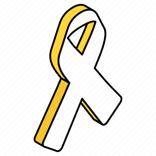 Awareness ribbon, cancer ribbon, breast cancer, folding ribbon, ribbon icon - Download on Iconfinder