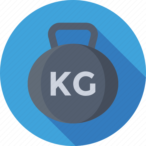 Fitness, kettlebell ball, kg, weight, weightlifting icon - Download on Iconfinder