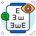 eye, test, vision, chart, optical