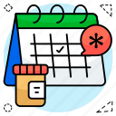 medical, appointment, schedule, planner, almanac, calendar