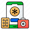 medical, app, healthcare, mobile, online, medicationvector