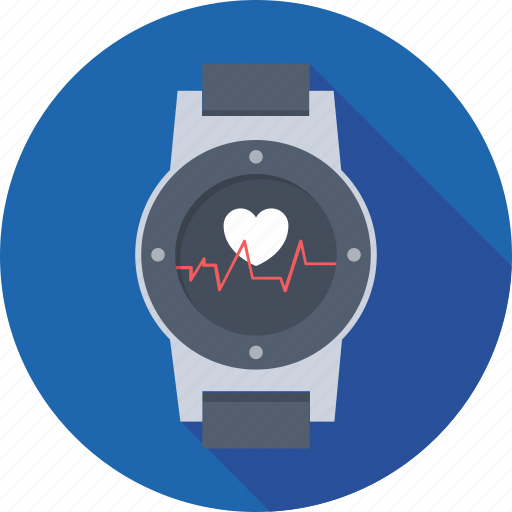 Fitness tracker, heart rate watch, hrm watch, watch, wristwatch icon - Download on Iconfinder