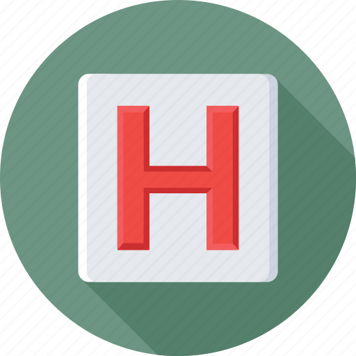 Health sign, healthcare, hospital, hospital symbol, letter h icon - Download on Iconfinder