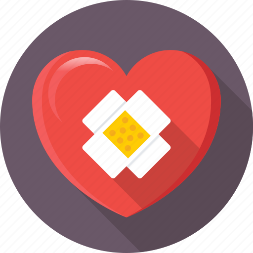 Bandage, cardiology, heart, heart attack, heart disease icon - Download on Iconfinder