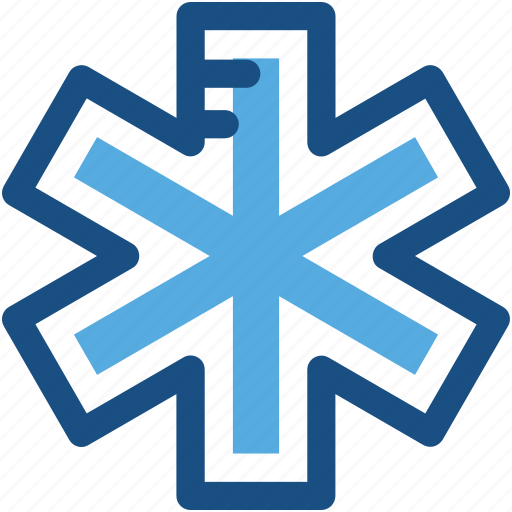 Healthcare, medical emergency, medical star, medical symbol, star of life icon - Download on Iconfinder