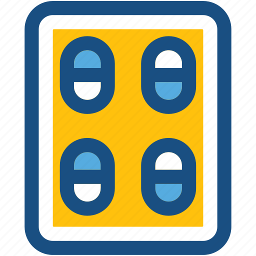 Capsule, drugs, medical pills, medication, pills strip icon - Download on Iconfinder