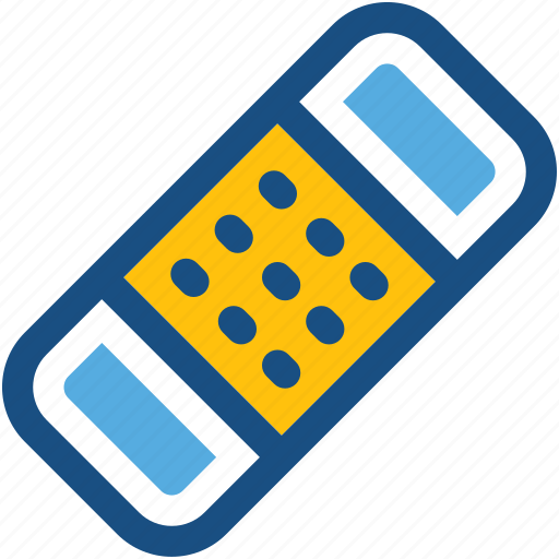 Adhesive bandage, band aid, bandage, first aid plaster, sticking plaster icon - Download on Iconfinder