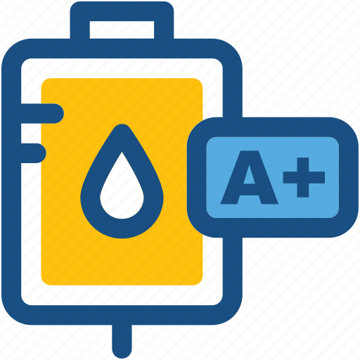 A+ blood group, blood transfusion, infusion drip, iv drip, saline drip icon - Download on Iconfinder