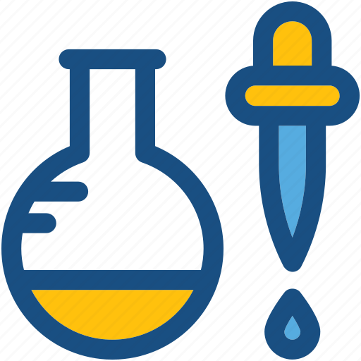 Dropper, flask, lab experiment, lab research, lab test icon - Download on Iconfinder