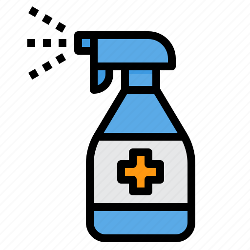 Cleaning, disinfectant, froggy, sanitizer, spray icon - Download on Iconfinder