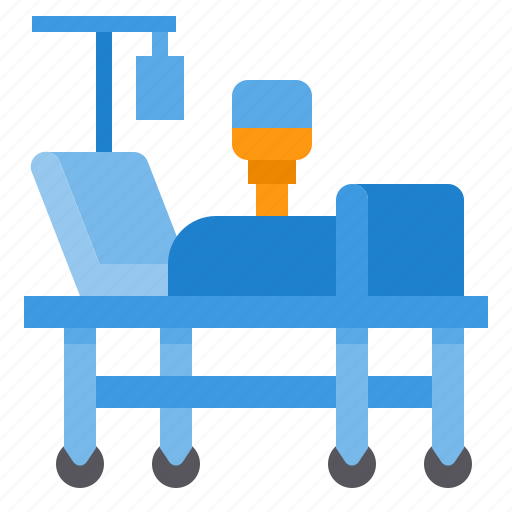 Bed, clinic, hospital, medical, patient icon - Download on Iconfinder