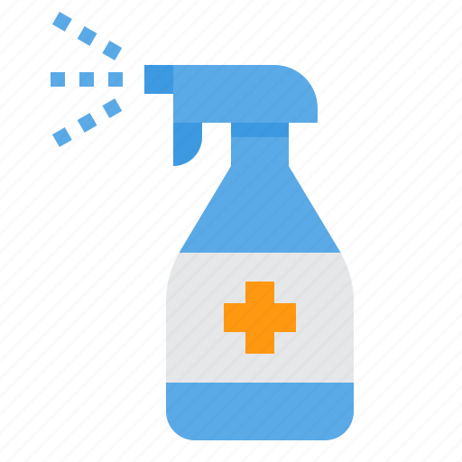 Cleaning, disinfectant, froggy, sanitizer, spray icon