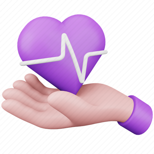 Insurance, medical, healthcare, heart, protection, hand, pulse icon - Download on Iconfinder