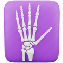 medical, healthcare, x-ray, hand, bones, dicom, anatomy 