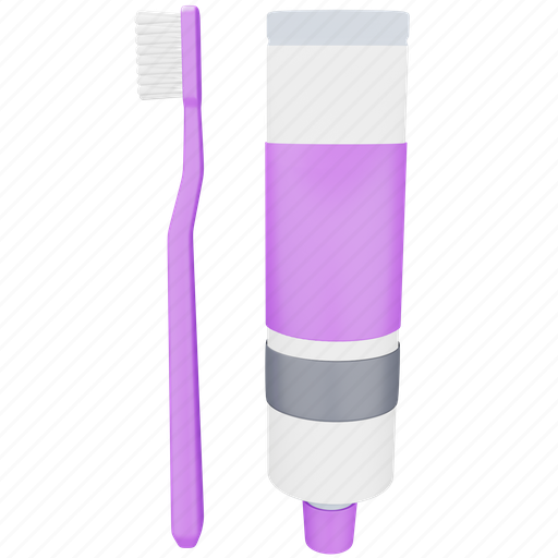 Toothpaste, brush, medical, healthcare, paste, teeth cleaner 3D illustration - Download on Iconfinder