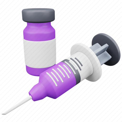 Vaccine, medical, healthcare, injection, syringe, ampoule, drug 3D illustration - Download on Iconfinder