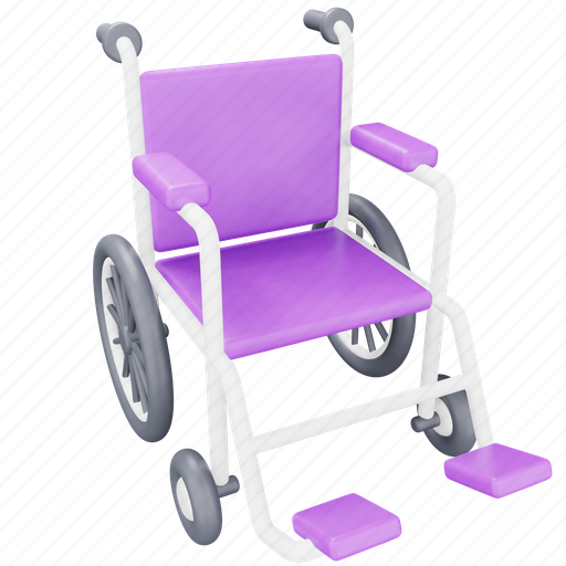 Medical, healthcare, wheel chair, disable, hospital, arm 3D illustration - Download on Iconfinder