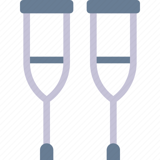 Crutches, disability, healthcare, medical icon - Download on Iconfinder