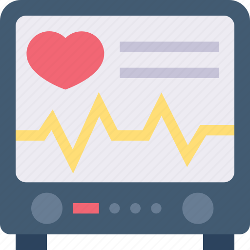 Device, healthcare, heart, medical, monitor, rate icon - Download on Iconfinder