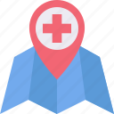 location, map, medical, navigation, pin, pointer