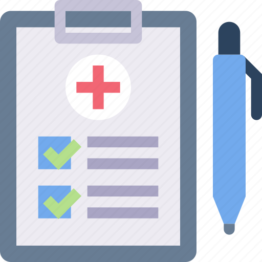 Checklist, checkmark, clipboard, medical, pen icon - Download on Iconfinder