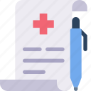 document, health, healthcare, medical, paper, pen, signature