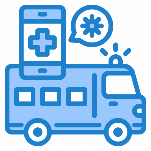 Ambulance, coronavirus, covid19, hospital, mobilephone icon - Download on Iconfinder