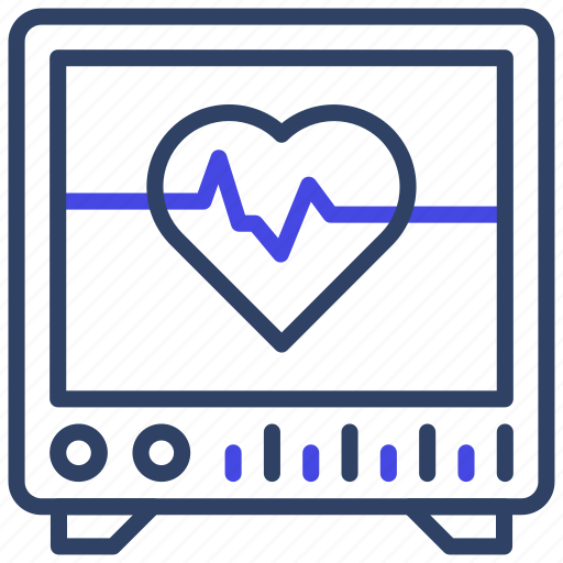 Cardiogram, ecg monitor, heart health, palpitation, electrocardiogram icon - Download on Iconfinder