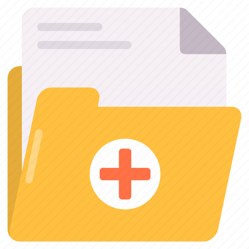 Folder, document, medical, report icon - Download on Iconfinder