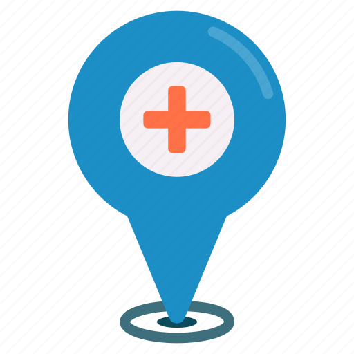 Hospital, map, route, direction icon - Download on Iconfinder