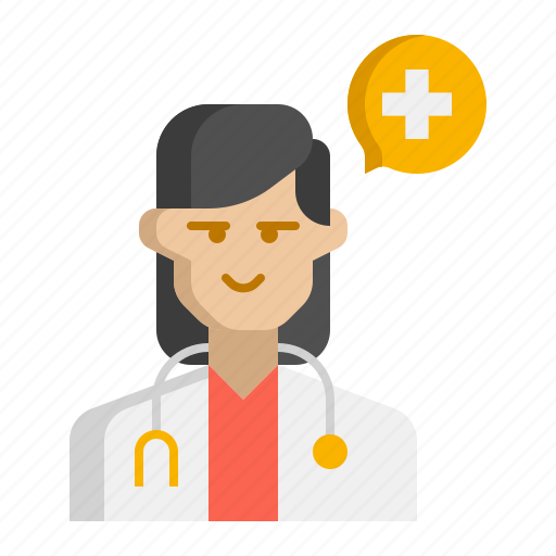 Doctor, female, healthcare, hospital icon - Download on Iconfinder