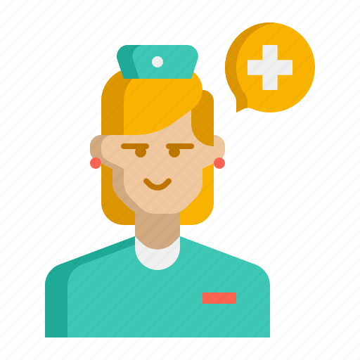 Nurse, female, job, profession icon - Download on Iconfinder