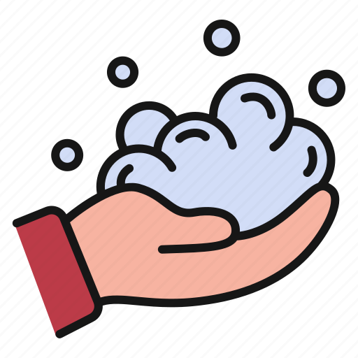 Hand, foam, soap, wash icon - Download on Iconfinder