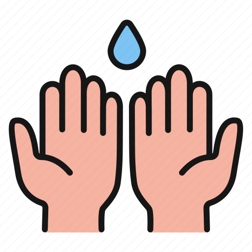 Hands, drop, water icon - Download on Iconfinder
