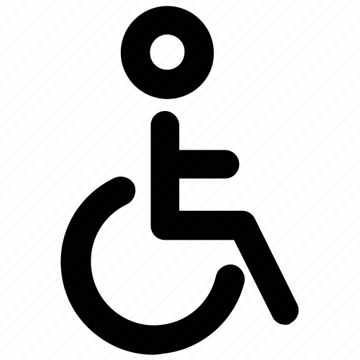 Disability, disabled, handicap, paralyzed, patient chair, wheelchair icon - Download on Iconfinder