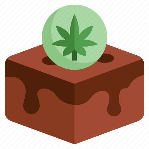 Marijuana, brownies, food, restaurant, gastronomy, cannabis, nutrition icon - Download on Iconfinder